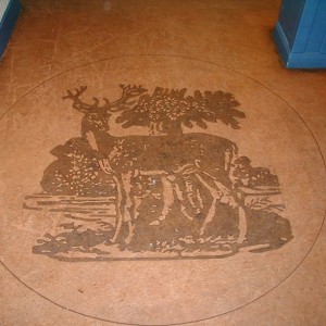 Lino Stag at BBC Elstree Bar, its a pity is covered by carpet now!