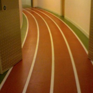 Running Track at BBC Sports floor TVC
