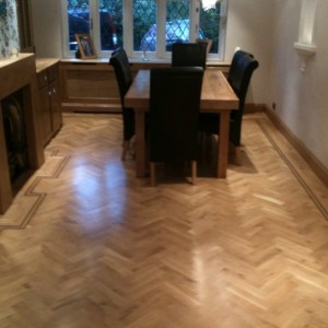 Oak herringbone